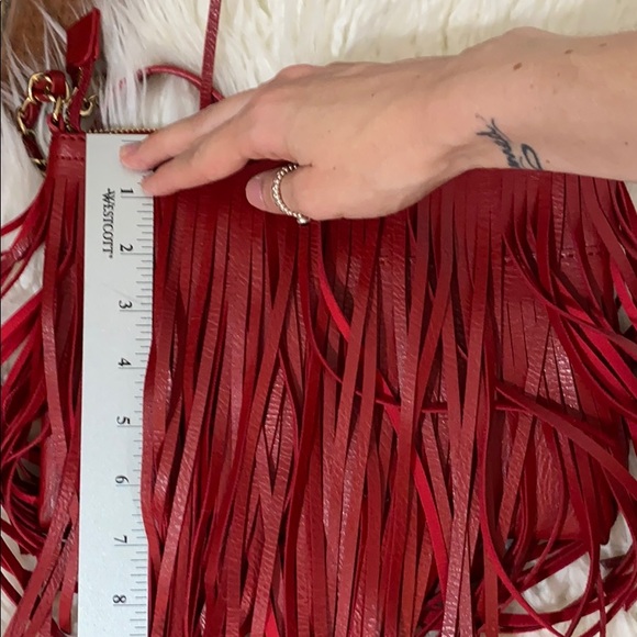 Red fringe purse - Picture 12 of 12
